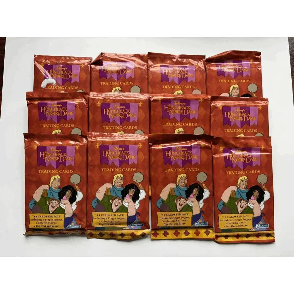 1990s SkyBox the Hunchback of Notre Dame Trading Card Packs Lot of 12